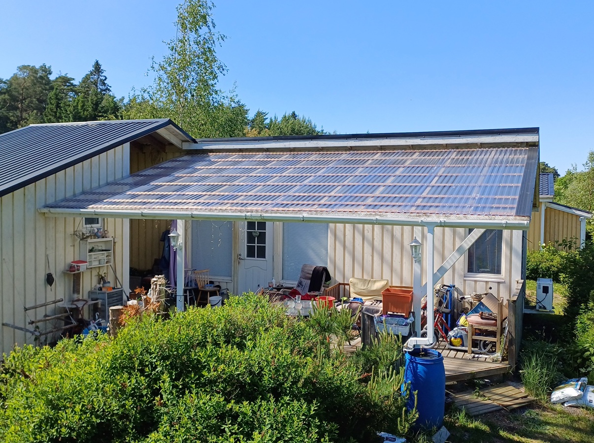 Valokatteen ja ruodelaudoituksen vaihto.